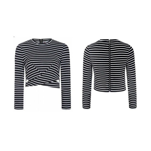 Eliacher Full Sleeve Cut-Out Back Zipper Crop Top - Picture 3 of 8